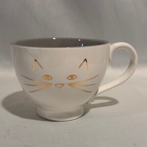 Vintage Cat Face Novelty Mug Ceramic Cappucino Coffee Cup